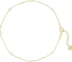Bijou Brigitte Fußkettchen>Fußkettchen - Tiny Pearls gold