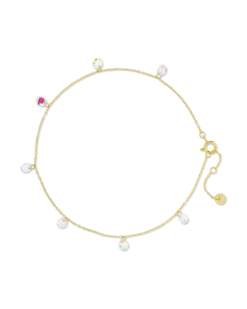 Bijou Brigitte Fußkettchen>Fußkettchen - Tiny Zirkonia gold