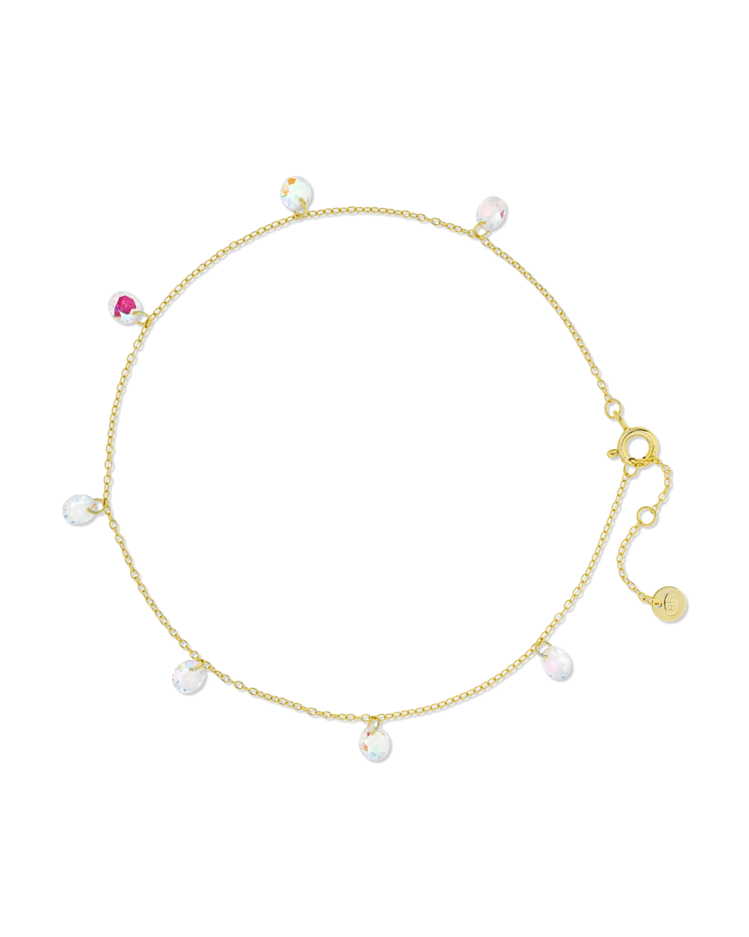 Bijou Brigitte Fußkettchen>Fußkettchen - Tiny Zirkonia gold