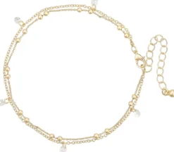 Bijou Brigitte Fußkettchen>Fußkettchen - Zirkonia gold