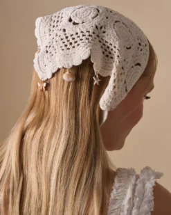 Bijou Brigitte Muschelschmuck|Maritimer Schmuck>Haarband - Crocheted Dreams weiß