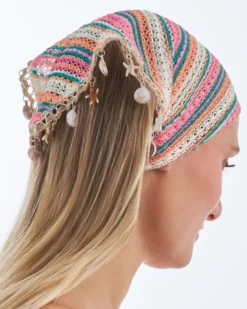Bijou Brigitte Pastellschmuck|Muschelschmuck>Haarband - Knitted Shells mehrfarbig