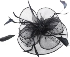 Bijou Brigitte Haarklammern>Haarclip - Feather Dots schwarz