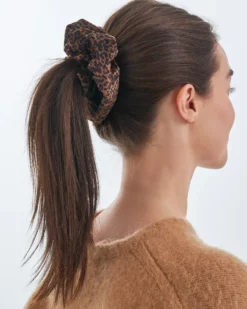 Bijou Brigitte Leo-Schmuck>Haargummi - Brown Leo braun