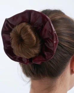 Bijou Brigitte Scrunchies>Haargummi - Glam burgundy