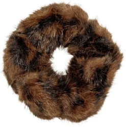 Bijou Brigitte Scrunchies>Haargummi - Cozy Leo braun