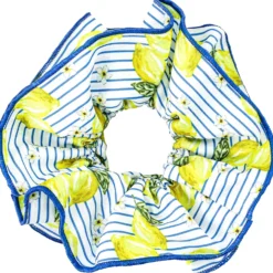 Bijou Brigitte Scrunchies>Haargummi - Fruity Lemon blau, gelb