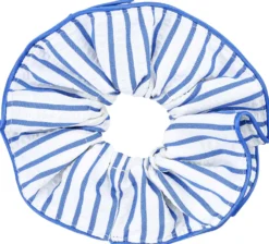 Bijou Brigitte Scrunchies>Haargummi - Maritim Stripes weiß, blau