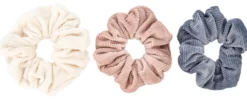 Bijou Brigitte Scrunchies>Haargummi-Set - Velvet Trio mehrfarbig