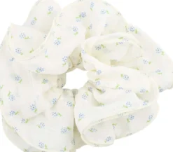 Bijou Brigitte Pastellschmuck|Scrunchies>Haargummi - Soft Flowers weiß