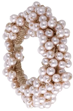 Bijou Brigitte Perlenschmuck|Brauthaarschmuck>Haargummi - Sweet Pearls weiß