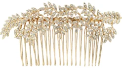 Bijou Brigitte Brautschmuck>Haarkamm - Beautiful Shimmer gold