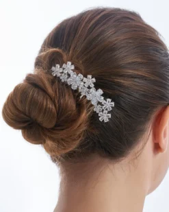 Bijou Brigitte Brauthaarschmuck|Brautschmuck>Haarkamm - Blossom Sensation silber