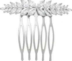 Bijou Brigitte Brauthaarschmuck|Brauthaarschmuck>Haarkamm - Crystal Flash silber