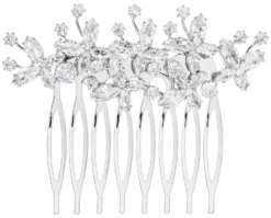 Bijou Brigitte Brauthaarschmuck|Brauthaarschmuck>Haarkamm - Elegant Leaves silber
