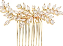 Bijou Brigitte Brauthaarschmuck|Brautschmuck>Haarkamm - Floral gold