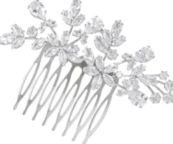 Bijou Brigitte Brauthaarschmuck|Brautschmuck>Haarkamm - Floral Sensation silber