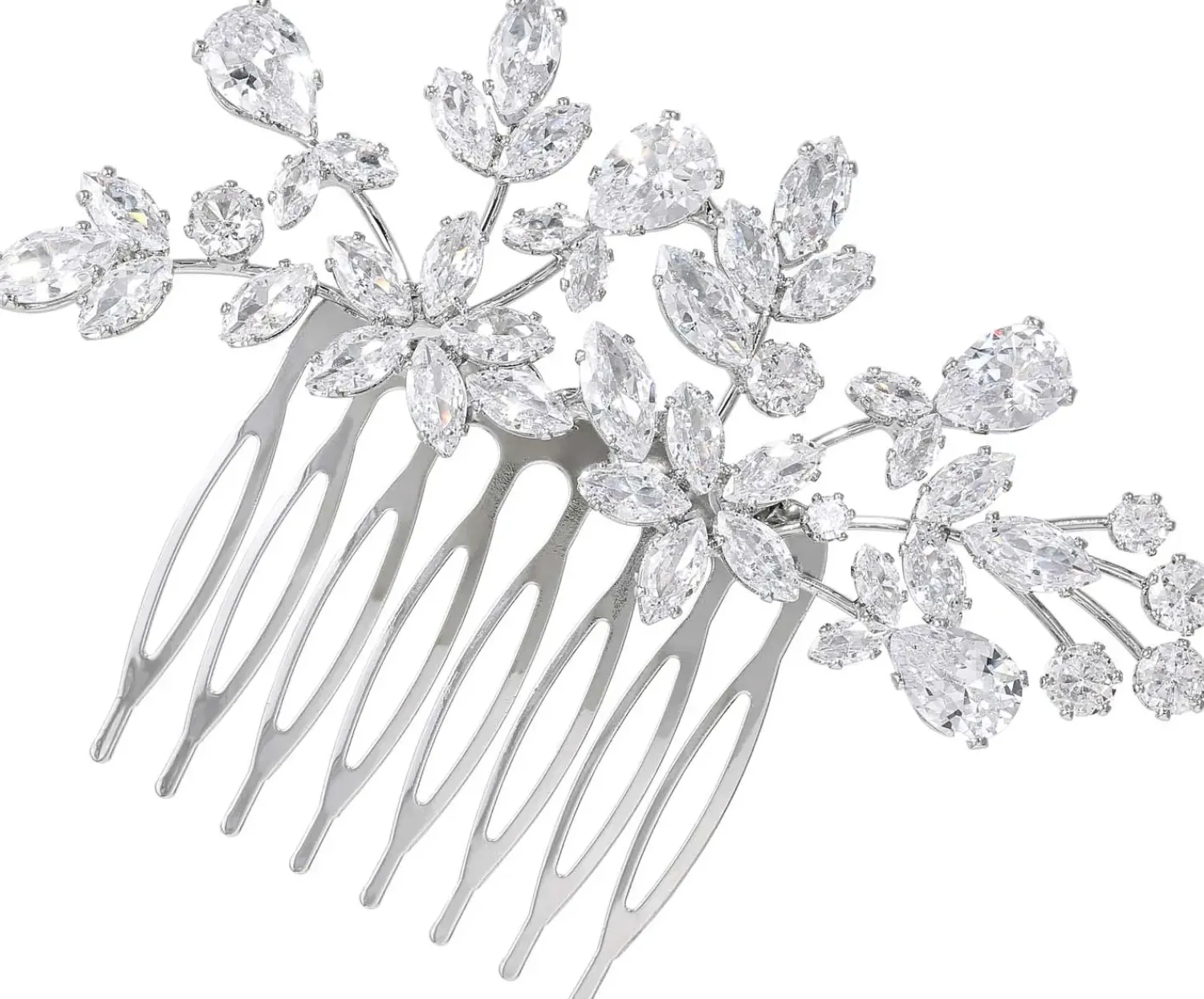 Bijou Brigitte Brauthaarschmuck|Brautschmuck>Haarkamm - Floral Sensation silber