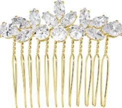 Bijou Brigitte Brauthaarschmuck|Brauthaarschmuck>Haarkamm - Floral Vibe gold