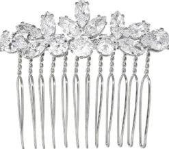 Bijou Brigitte Brauthaarschmuck|Brauthaarschmuck>Haarkamm - Glitter Girl silber
