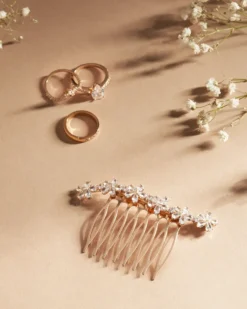 Bijou Brigitte Brauthaarschmuck|Brauthaarschmuck>Haarkamm - Perfect Flowers gold