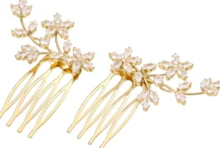 Bijou Brigitte Brauthaarschmuck|Brauthaarschmuck>Haarkamm-Set - Sparkling Bloom gold