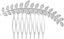 Bijou Brigitte Brauthaarschmuck|Brauthaarschmuck>Haarkamm - Silver Brunch silber