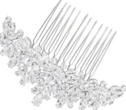 Bijou Brigitte Brauthaarschmuck|Brautschmuck>Haarkamm - Sparkling Bloom silber