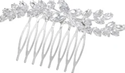 Bijou Brigitte Brauthaarschmuck|Brauthaarschmuck>Haarkamm - Sparkling Leaves silber