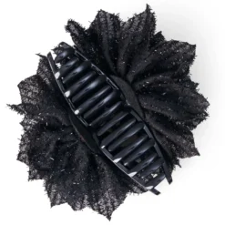 Bijou Brigitte Haarklammern>Haarklammer - Black Glitter schwarz