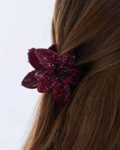 Bijou Brigitte Haarklammern>Haarklammer - Blossom burgundy