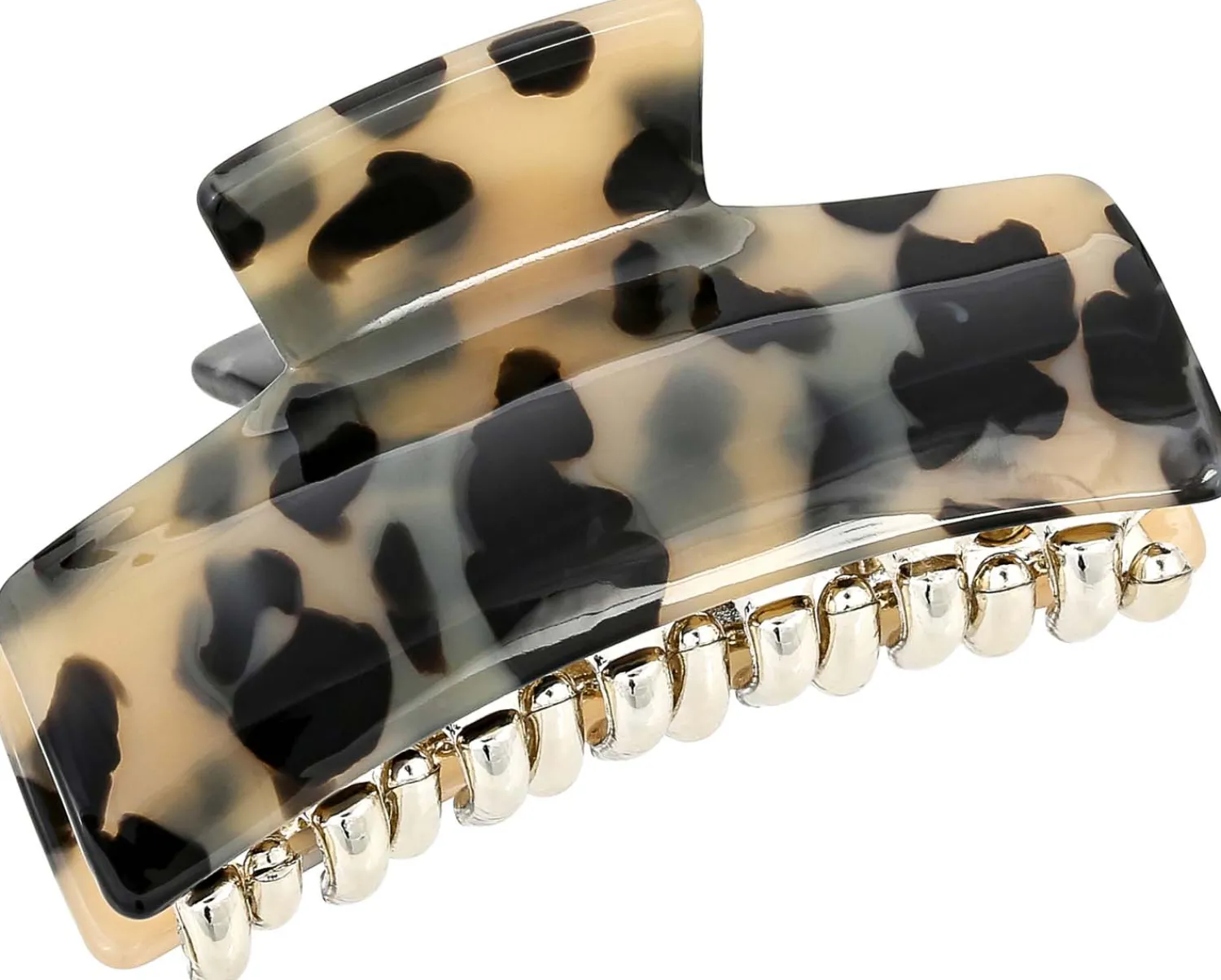Bijou Brigitte Haarklammern|Leo-Schmuck>Haarklammer - Cozy Leopard beige, schwarz