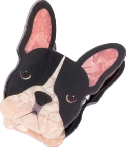 Bijou Brigitte Haarklammern>Haarklammer - Cute Frenchie schwarz, weiß