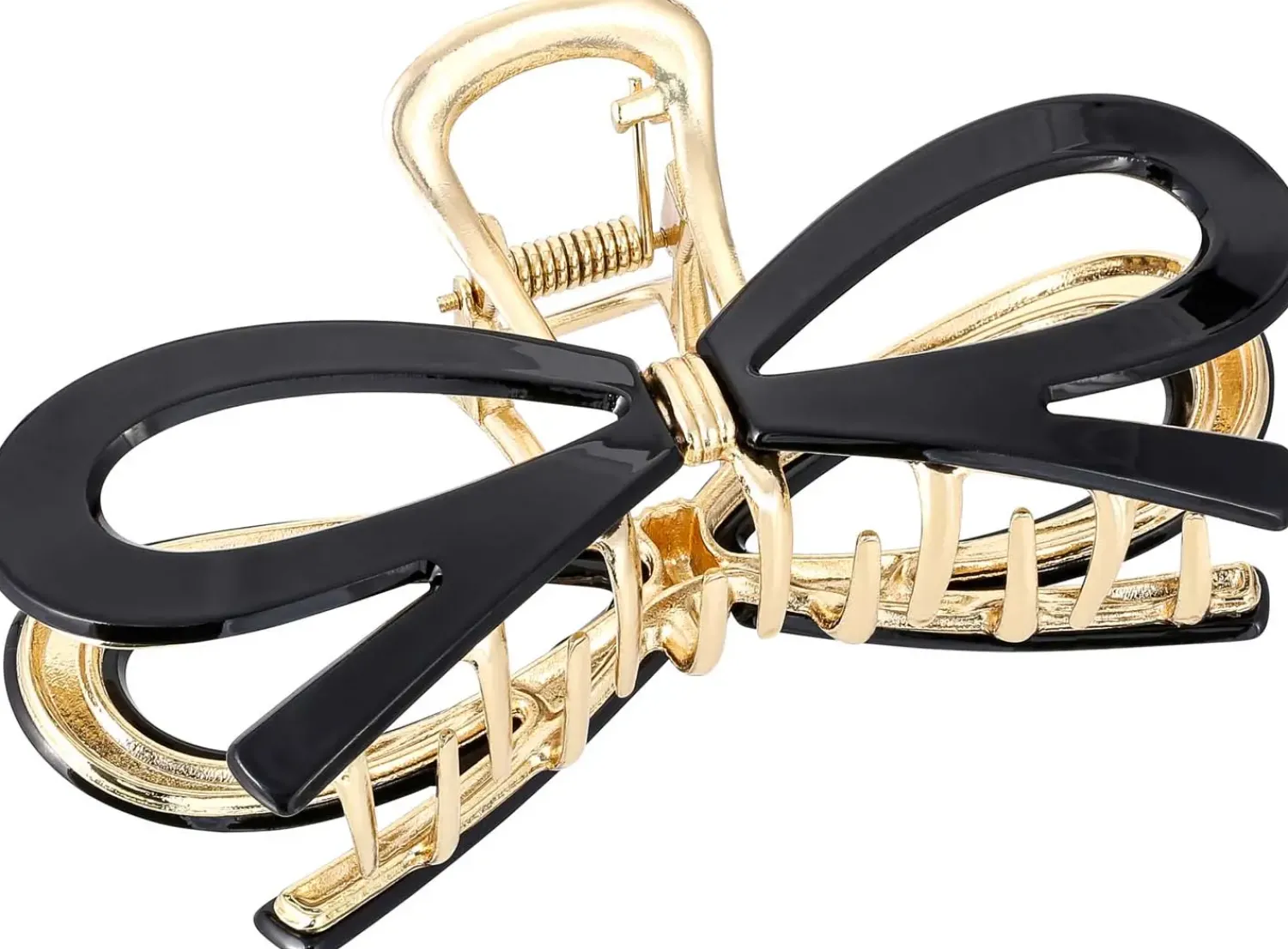 Bijou Brigitte Haarschleifen|Haarklammern>Haarklammer - Dark Bow schwarz, gold