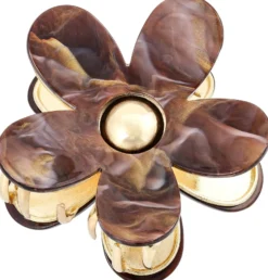 Bijou Brigitte Haarklammern>Haarklammer - Floral Elegance braun, gold
