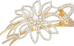 Bijou Brigitte Haarspangen>Haarklammer - Floral Glamour gold