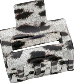Bijou Brigitte Haarklammern|Leo-Schmuck>Haarklammer - Glitter Leopard schwarz, silber