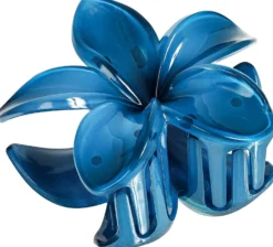 Bijou Brigitte Haarklammern>Haarklammer - Glossy Flower blau