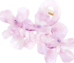 Bijou Brigitte Haarklammern>Haarklammer - Glossy Flowers rosa