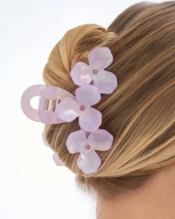 Bijou Brigitte Haarklammern>Haarklammer - Glossy Flowers rosa