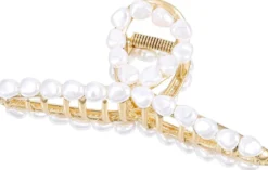 Bijou Brigitte Perlenschmuck|Haarklammern>Haarklammer - Glossy Pearls gold, weiß