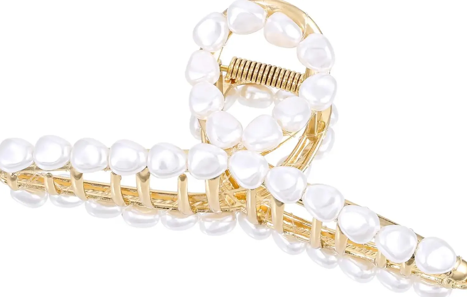 Bijou Brigitte Perlenschmuck|Haarklammern>Haarklammer - Glossy Pearls gold, weiß