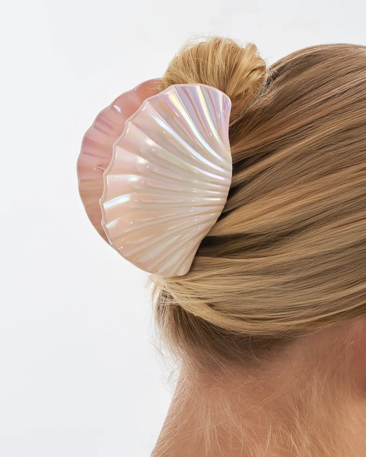 Bijou Brigitte Maritimer Schmuck|Pastellschmuck>Haarklammer - Glossy Shell rosa