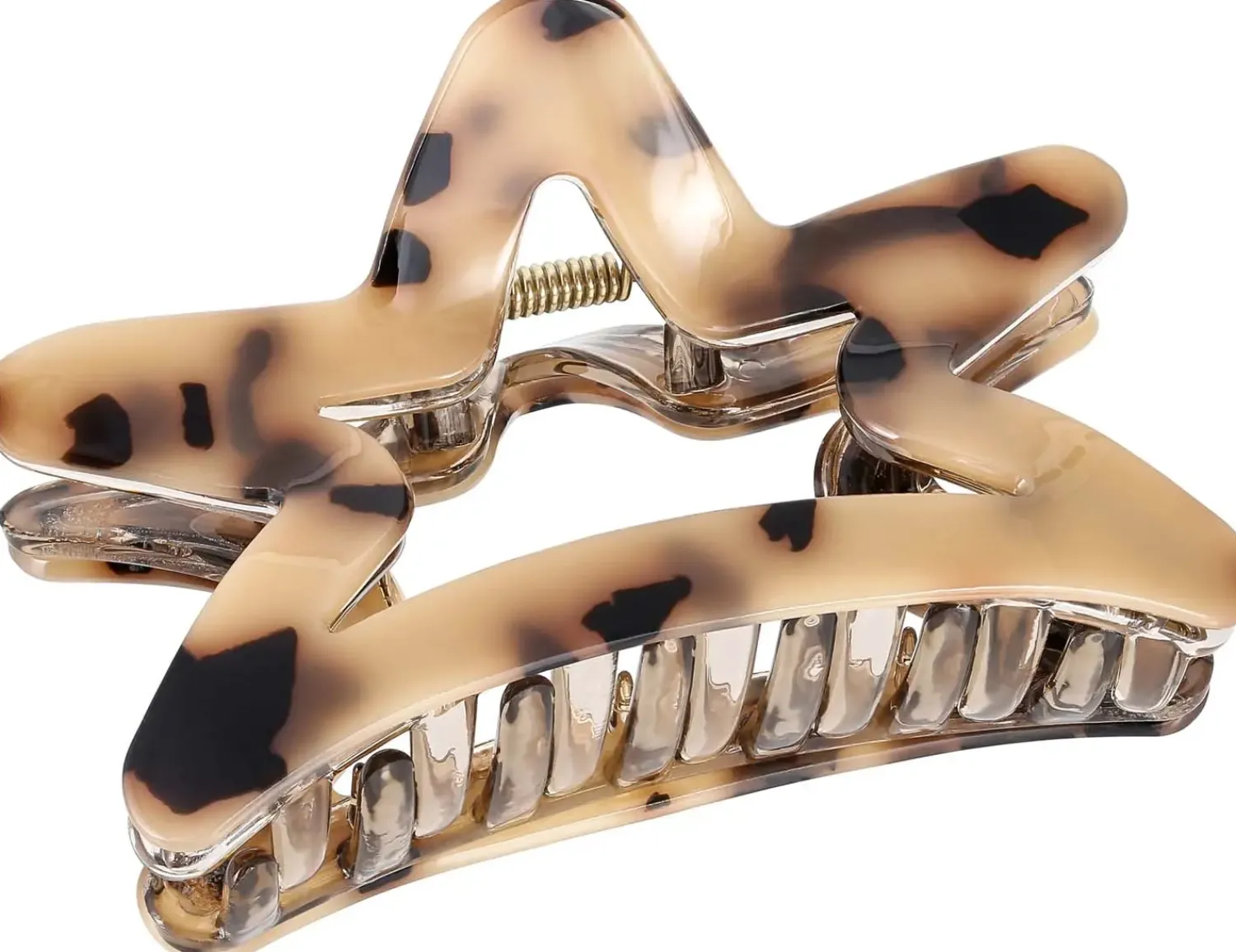 Bijou Brigitte Haarklammern|Leo-Schmuck>Haarklammer - Leo Star beige