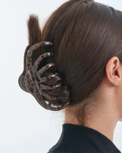 Bijou Brigitte Haarklammern|Leo-Schmuck>Haarklammer - Mocha Leo braun