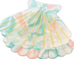 Bijou Brigitte Haarklammern|Muschelschmuck>Haarklammer - Pearly Shell blau, mehrfarbig