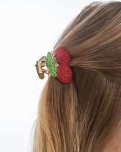 Bijou Brigitte Haarklammern>Haarklammer - Pure Cherry grün, rot
