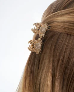Bijou Brigitte Haarklammern|Maritimer Schmuck>Haarklammer-Set - Sparkle Claws gold