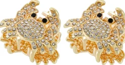Bijou Brigitte Haarklammern|Maritimer Schmuck>Haarklammer-Set - Sparkle Claws gold