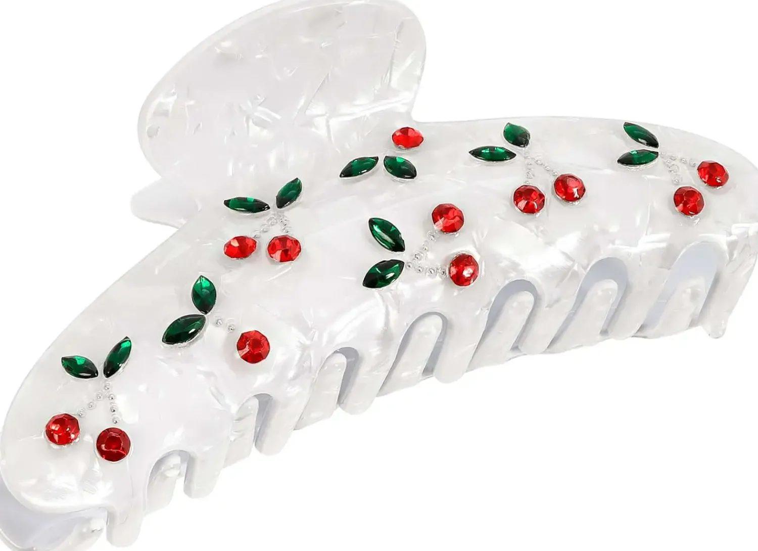 Bijou Brigitte Haarklammern>Haarklammer - Small Cherries weiß